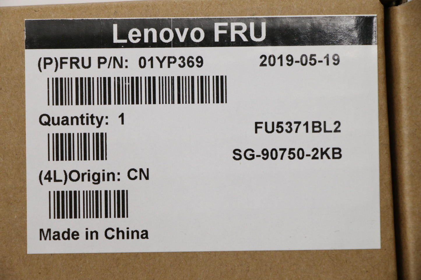 Lenovo 01YP369 Fru Como Fl Ltn Kbbl Bk Dk