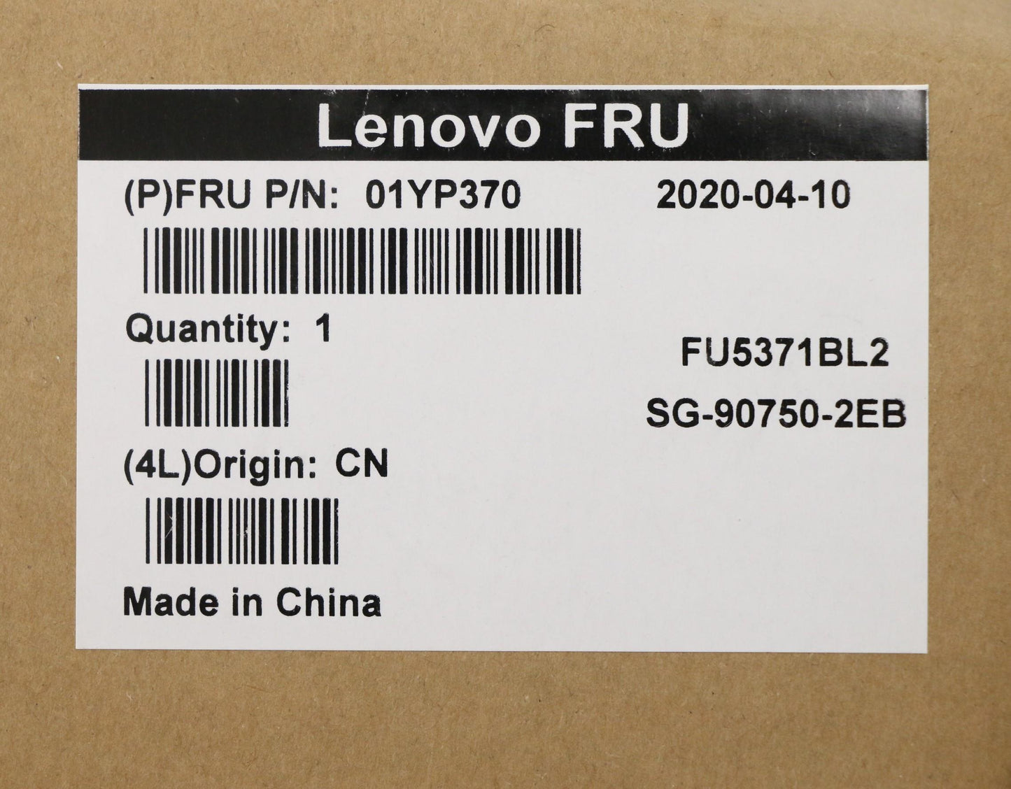 Lenovo 01YP370 Fru Como Fl Ltn Kbbl Bk Es