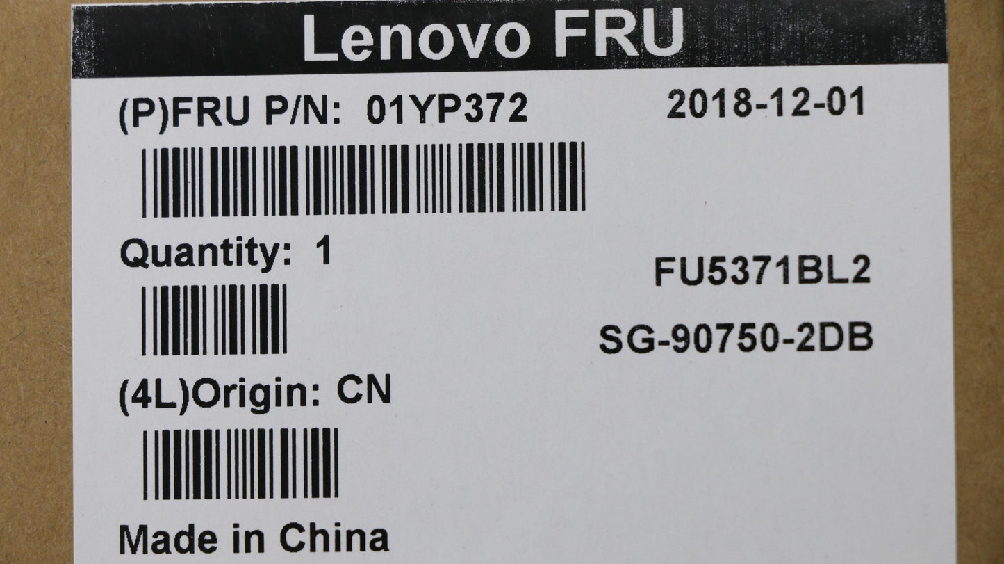 Lenovo 01YP372 Fru Como Fl Ltn Kbbl Bk De