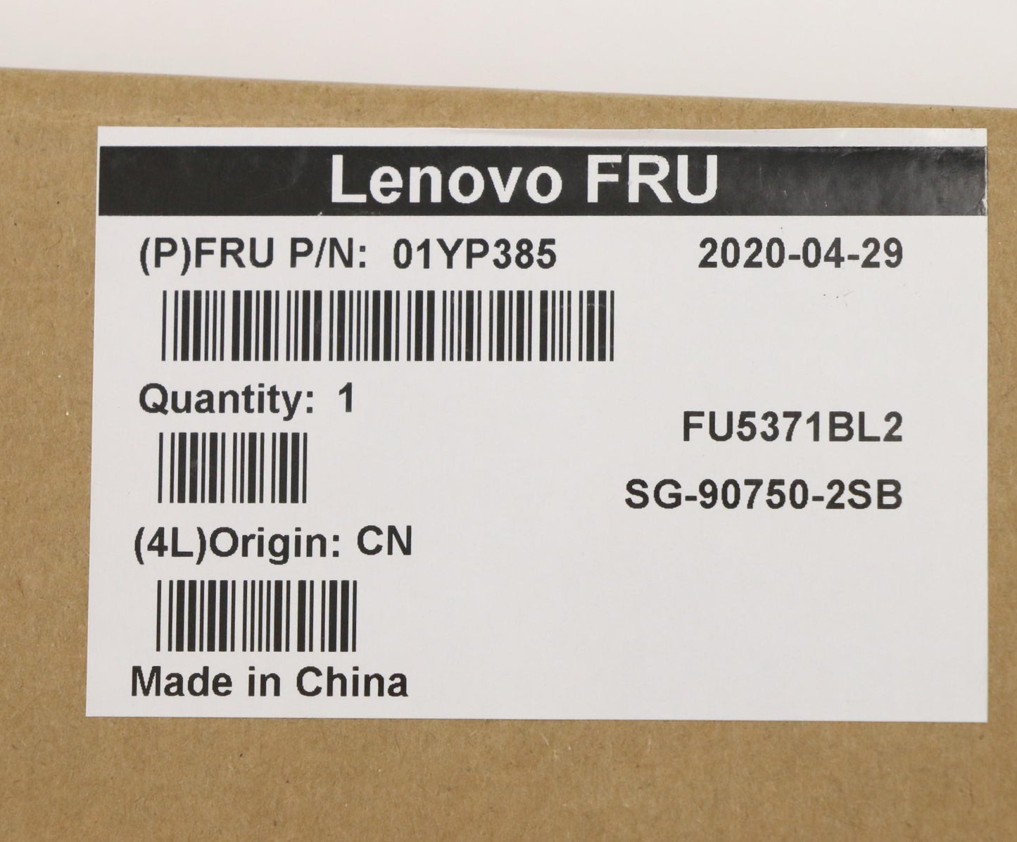 Lenovo 01YP385 Fru Como Fl Ltn Kbbl Bk Se