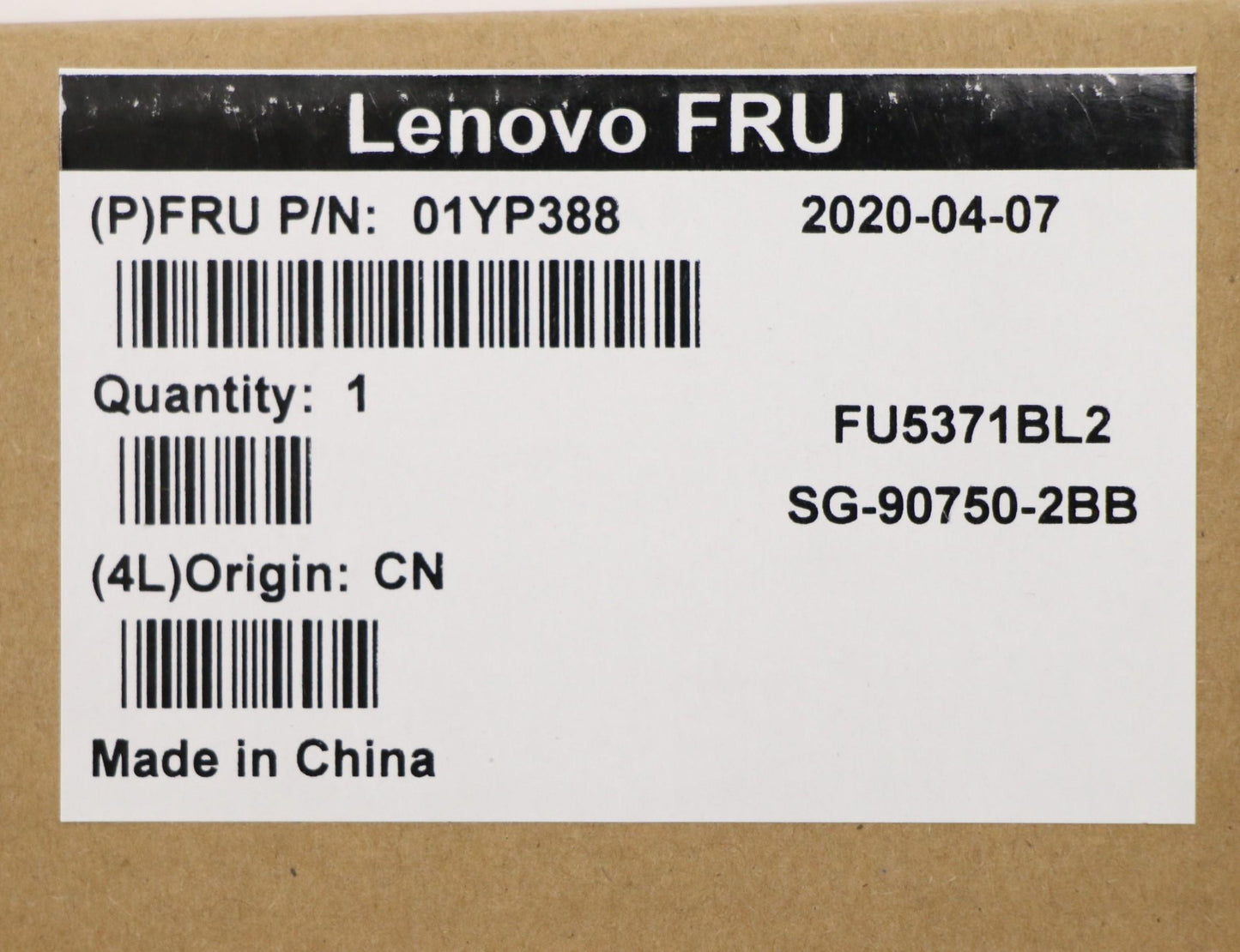 Lenovo 01YP388 Fru Como Fl Ltn Kbbl Bk Gb