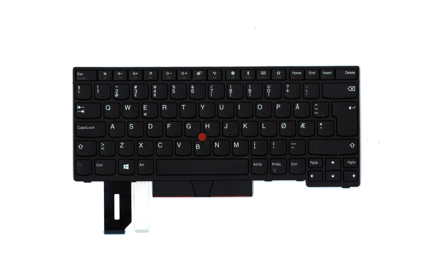 Lenovo (01YP500) Norwegian Keyboard, Black, Non-Backlit