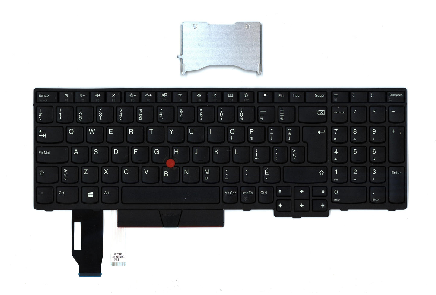 Lenovo (01YP642) Internal Keyboard, Canadian French Layout, Black, with Numeric Keypad