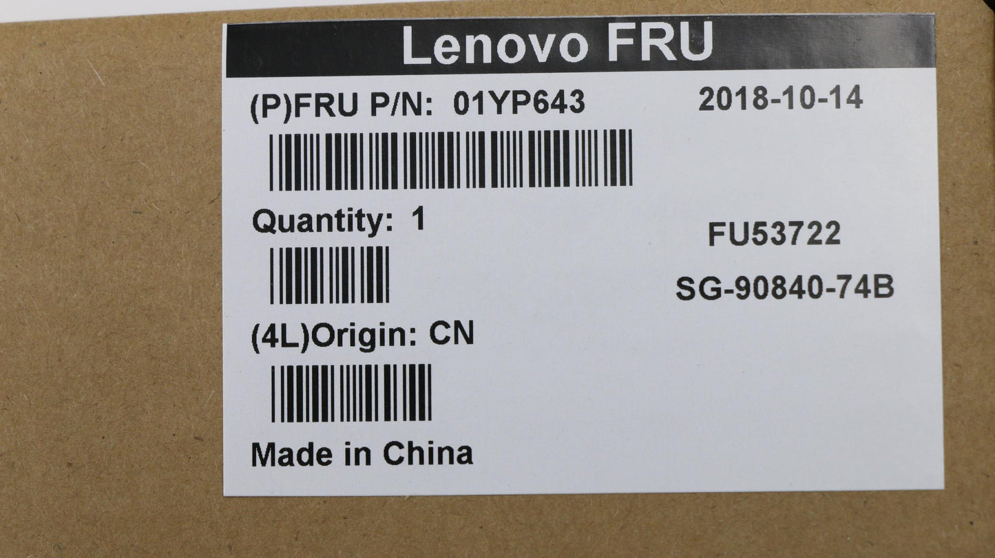 Lenovo 01YP643 Fru Como Nm Ltn Kb Bk Las