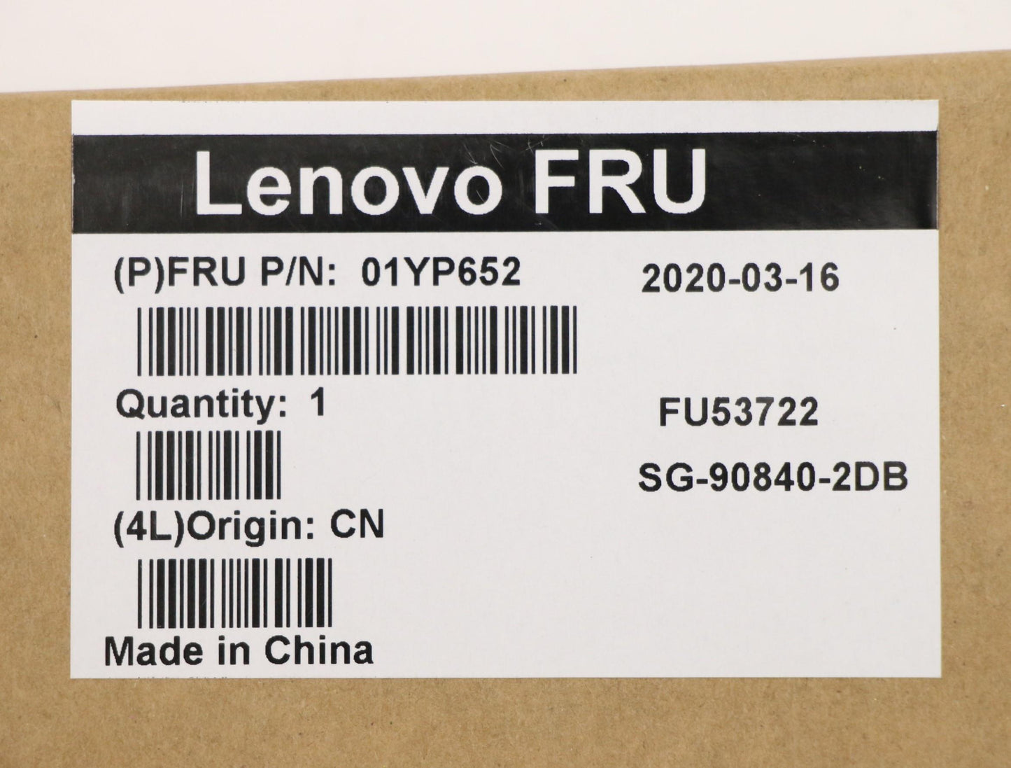 Lenovo 01YP652 Fru Como Nm Ltn Kb Bk De