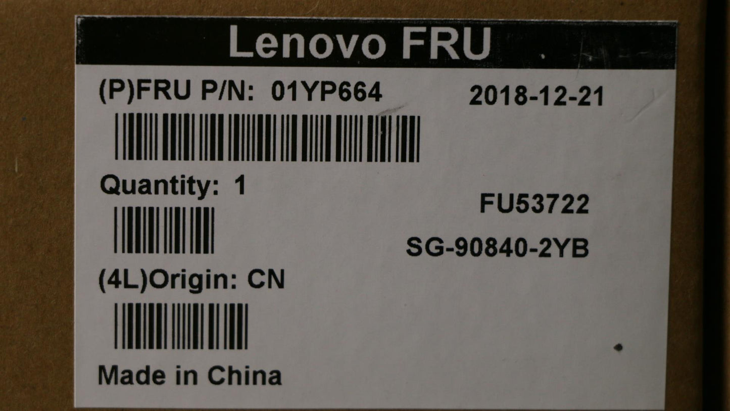 Lenovo 01YP664 Fru Como Nm Ltn Kb Bk Si