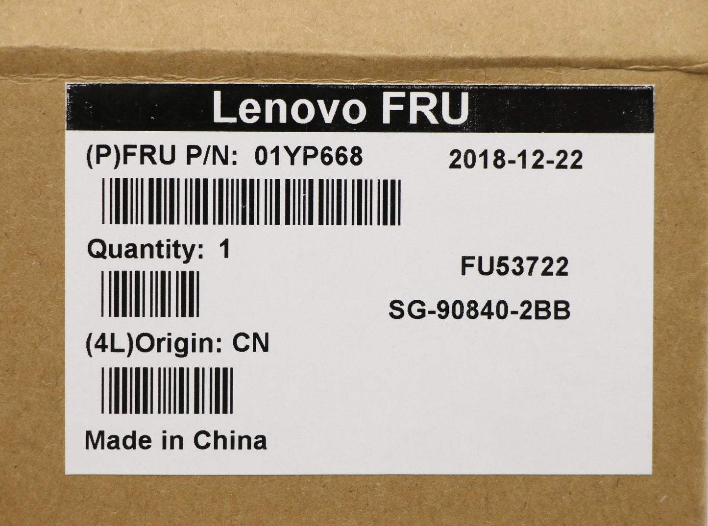 Lenovo 01YP668 Fru Como Nm Ltn Kb Bk Gb