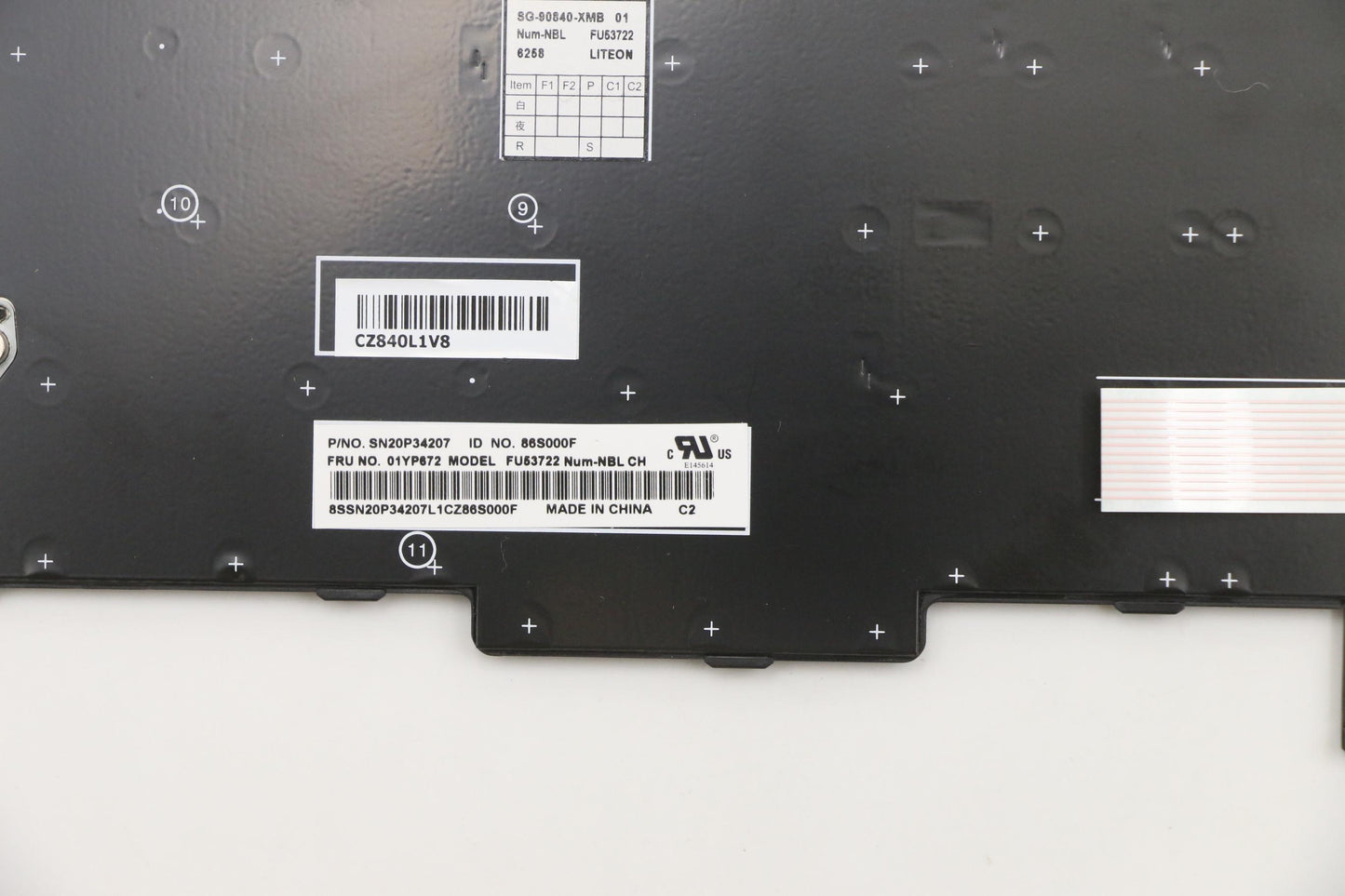 Lenovo 01YP672 Fru Como Nm Ltn Kb Bk Tw