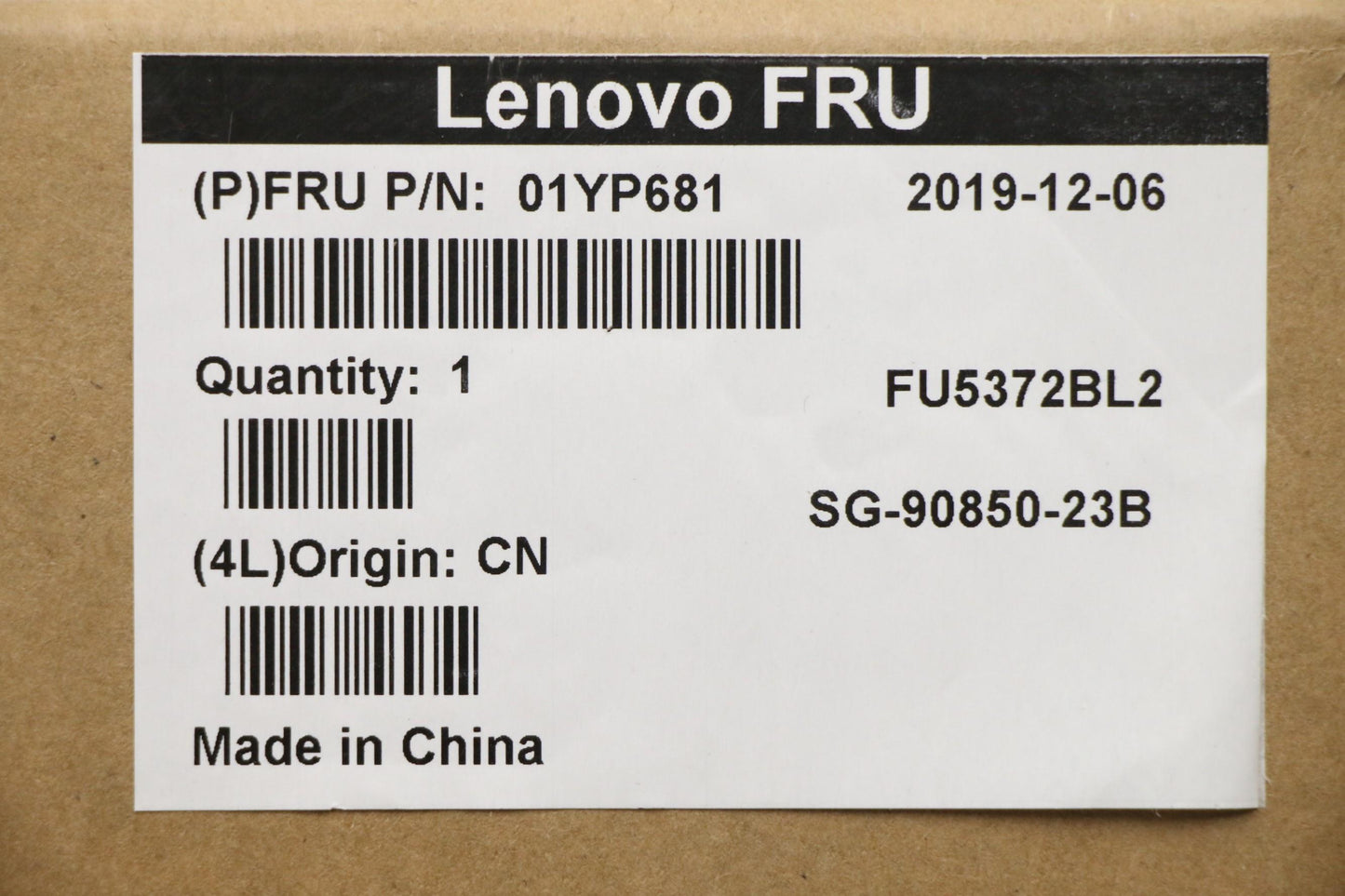 Lenovo 01YP681 Fru Como Nm Ltn Kbbl Bk Cfa