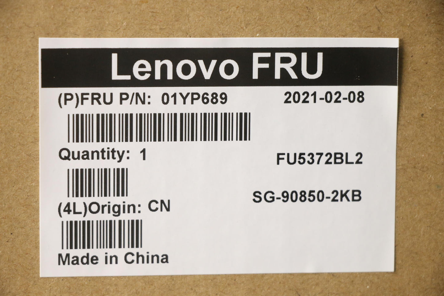 Lenovo 01YP689 Fru Como Nm Ltn Kbbl Bk Dk