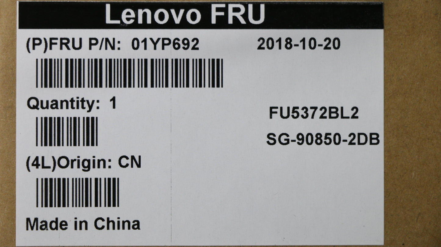 Lenovo 01YP692 Fru Como Nm Ltn Kbbl Bk De