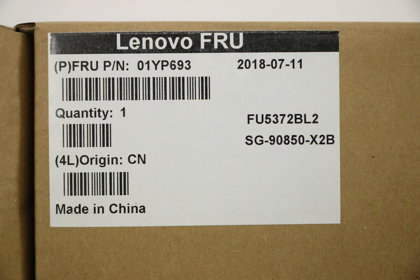 Lenovo 01YP693 Fru Como Nm Ltn Kbbl Bk Hu