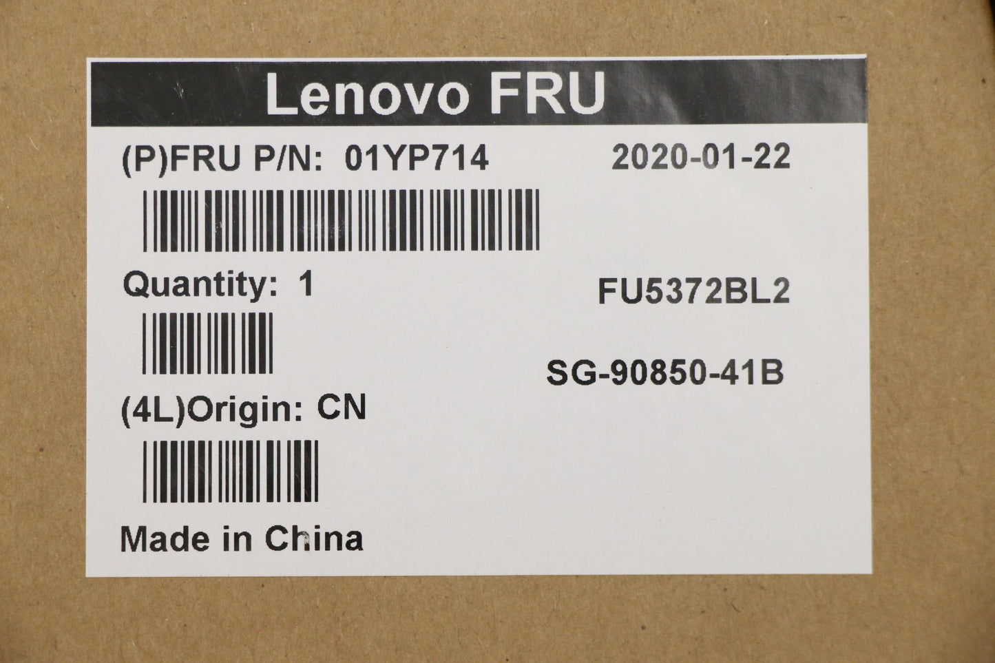 Lenovo 01YP714 Fru Como Nm Ltn Kbbl Bk Tuf