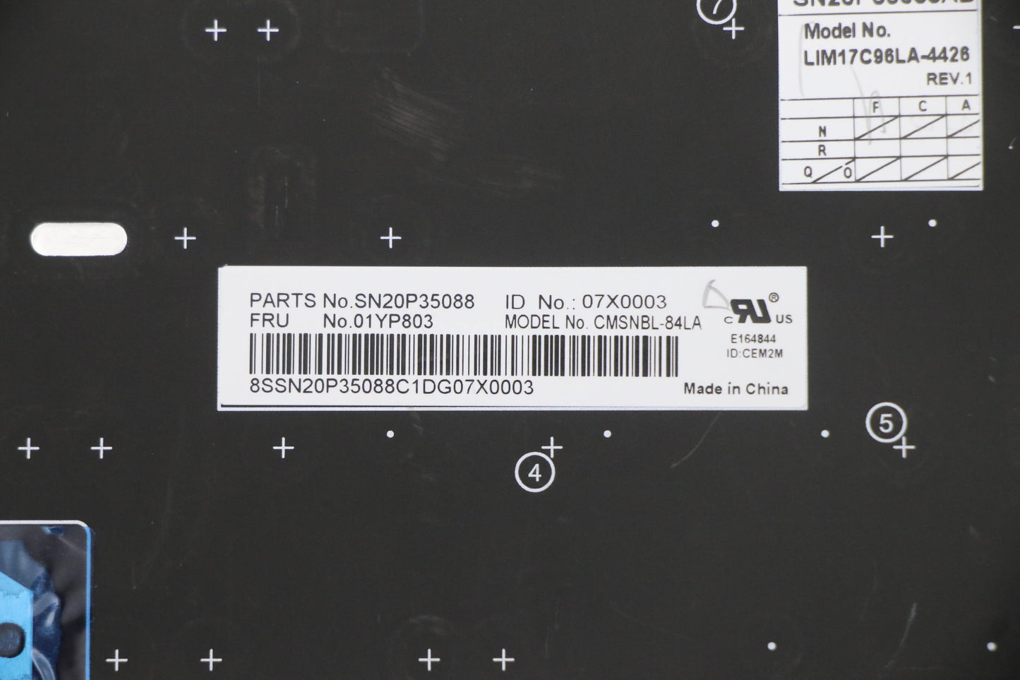 Lenovo Fru Como Sk Chy Kb Sv Las - 01YP803