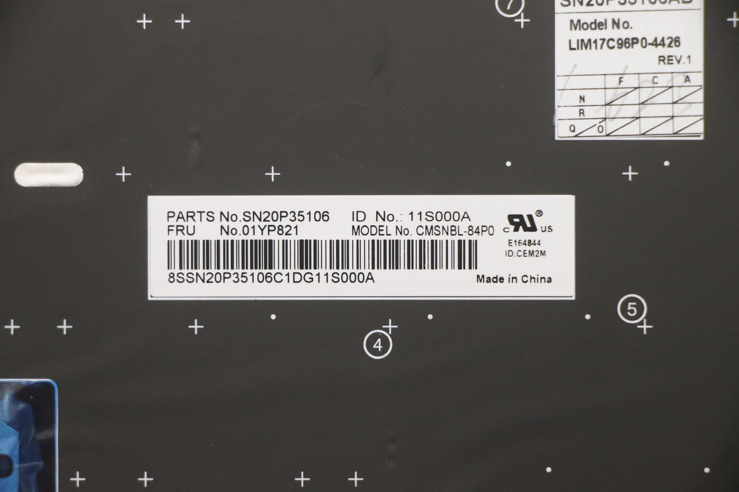 Lenovo Fru Como Sk Chy Kb Sv Pt - 01YP821