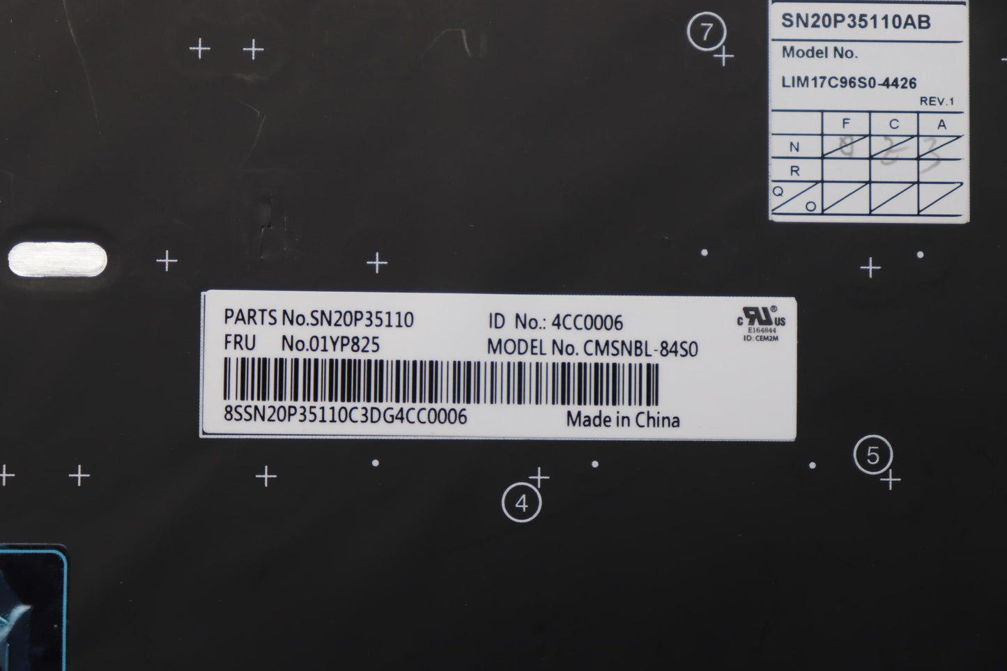 Lenovo Fru Como Sk Chy Kb Sv Se - 01YP825