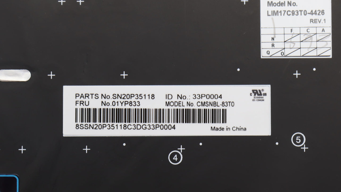 Lenovo Fru Como Sk Chy Kb Sv Th - 01YP833