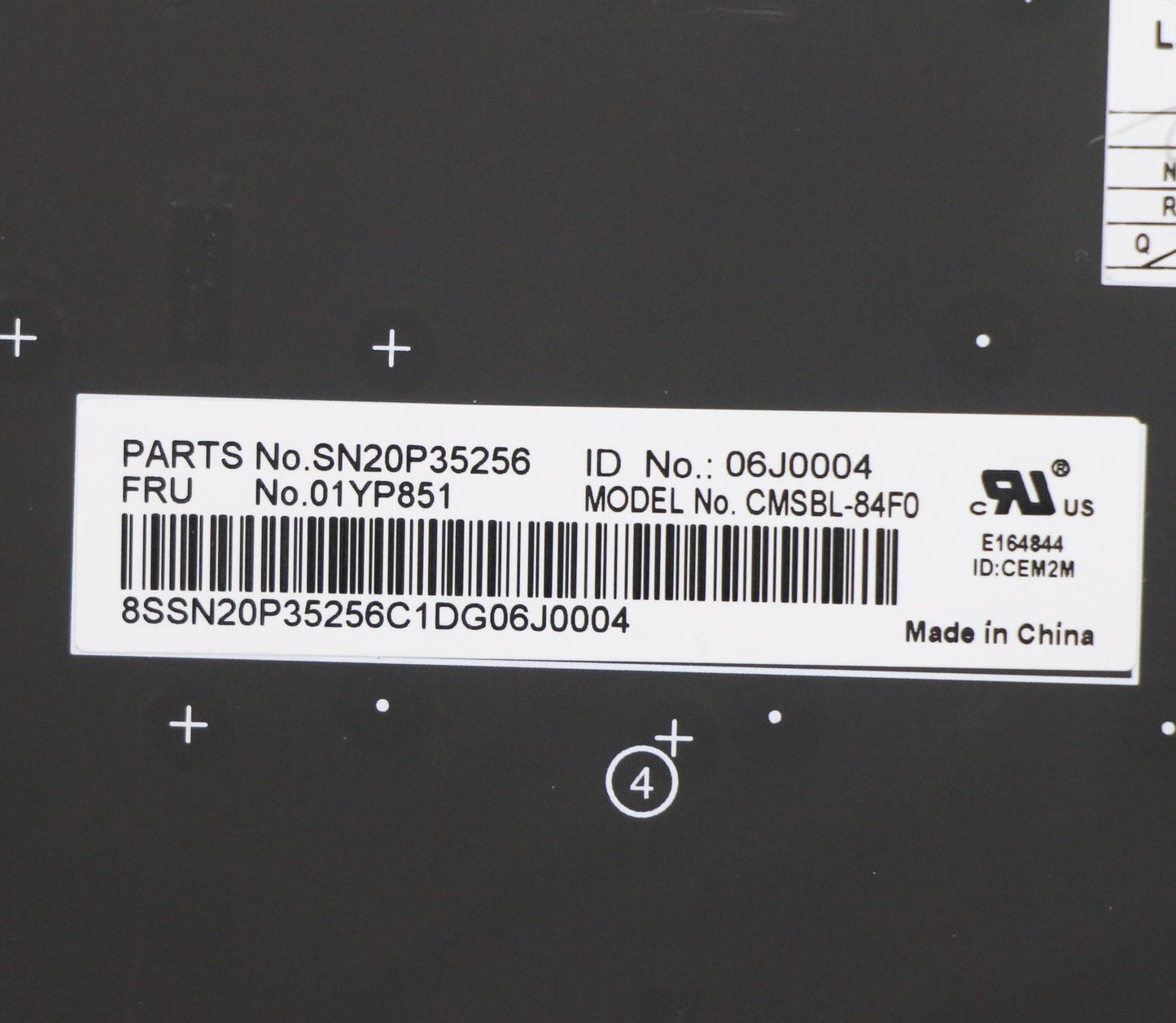 Lenovo Fru Como Sk Chy Kb-Bl Sv Fr - 01YP851