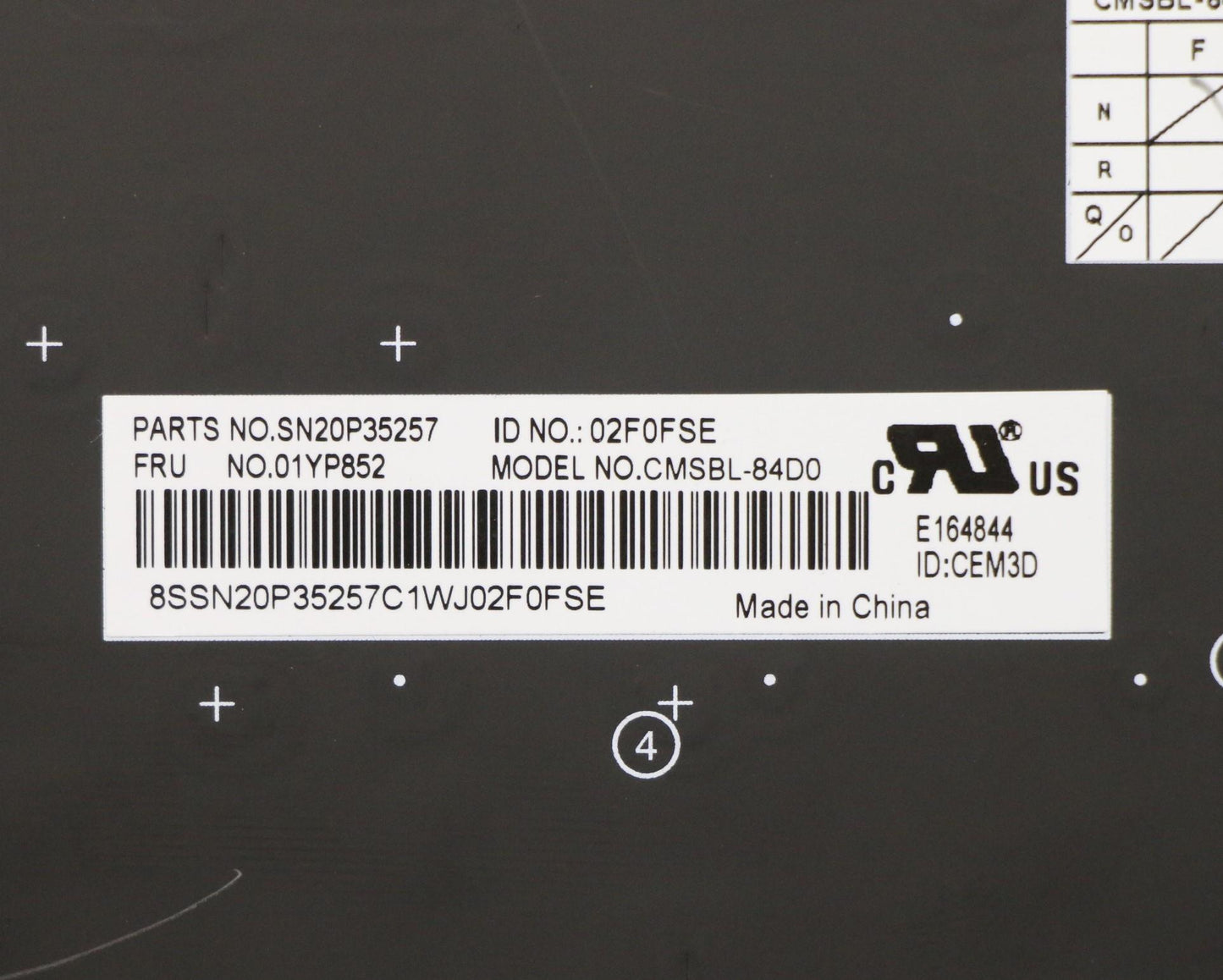 Lenovo Fru Como Sk Chy Kb-Bl Sv De - 01YP852