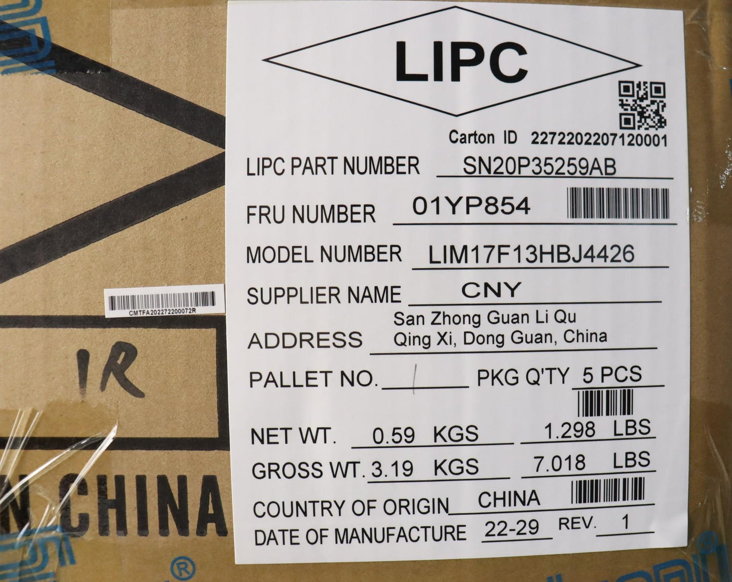 Lenovo Fru Como Sk Chy Kb-Bl Sv Il - 01YP854