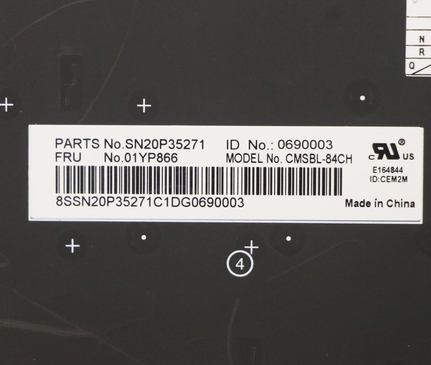 Lenovo Fru Como Sk Chy Kb-Bl Sv Ch - 01YP866