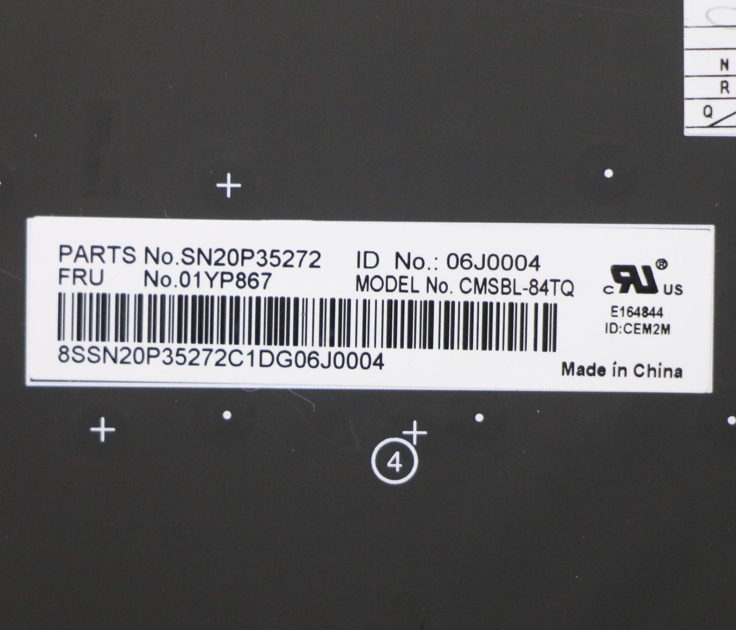 Lenovo Fru Como Sk Chy Kb-Bl Sv Tr - 01YP867