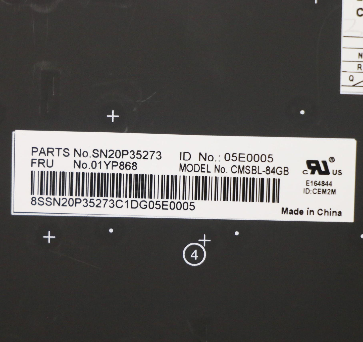 Lenovo Fru Como Sk Chy Kb-Bl Sv Gb - 01YP868