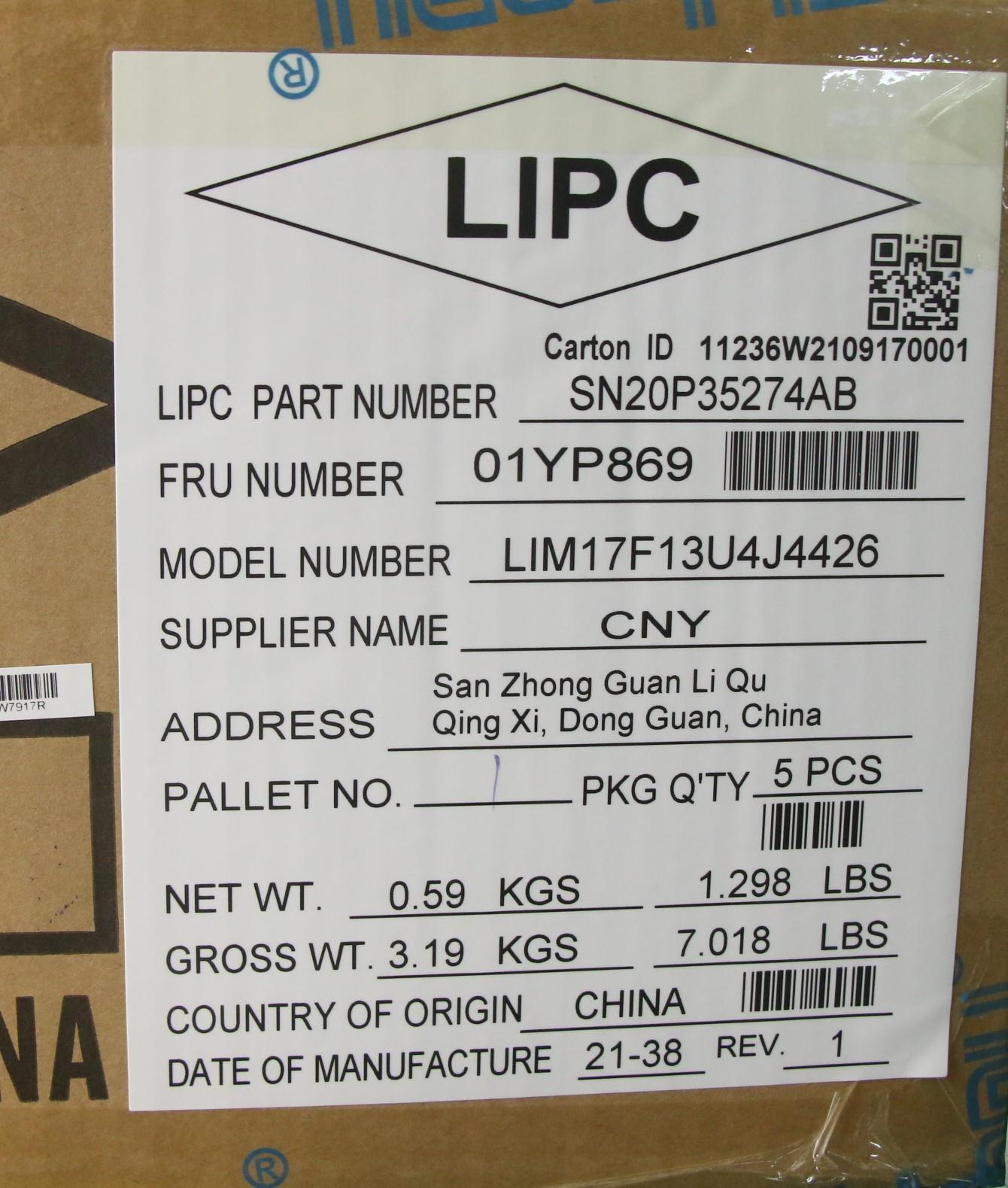 Lenovo Fru Como Sk Chy Kb-Bl Sv Use - 01YP869