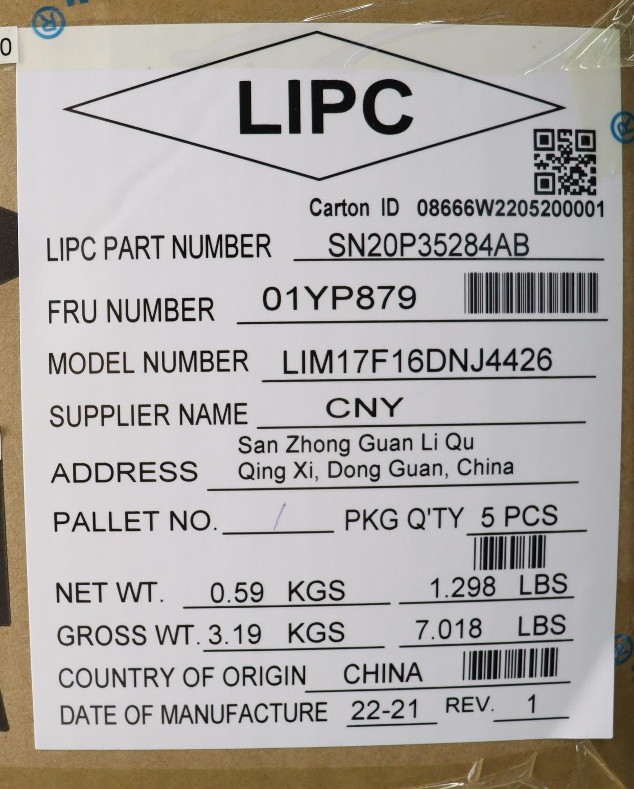 Lenovo Fru Como Sk Chy Kb-Bl Sv Nrd - 01YP879
