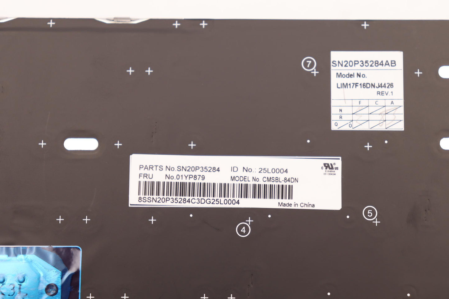 Lenovo Fru Como Sk Chy Kb-Bl Sv Nrd - 01YP879