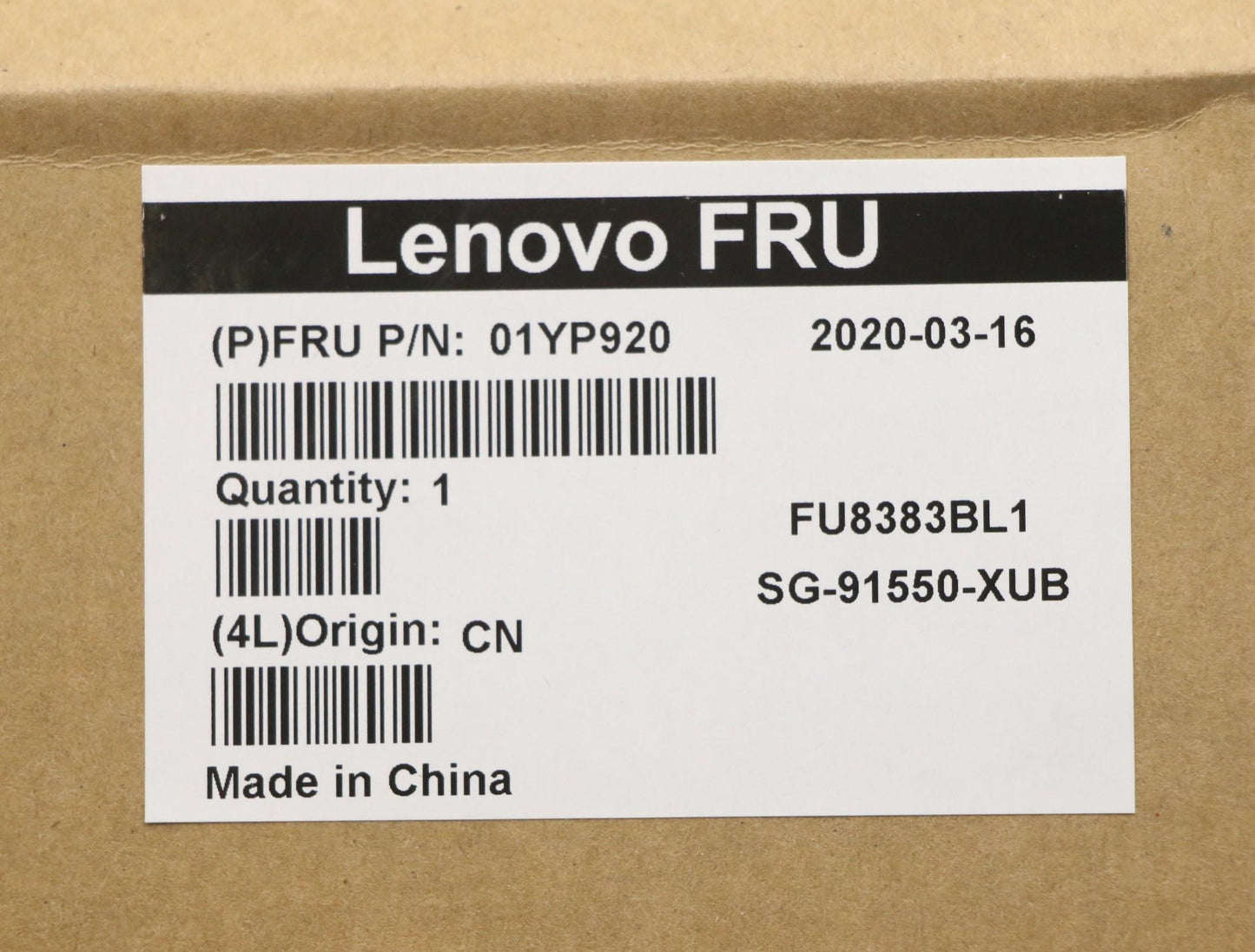 Lenovo Fru Como Sk Ltn Kb-Bl Sv Us - 01YP920