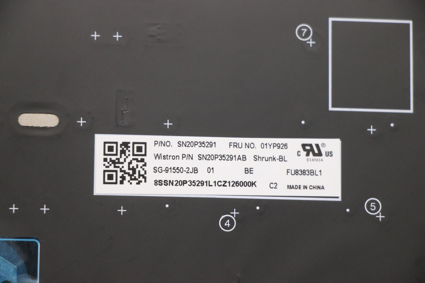 Lenovo Fru Como Sk Ltn Kb-Bl Sv Be - 01YP926