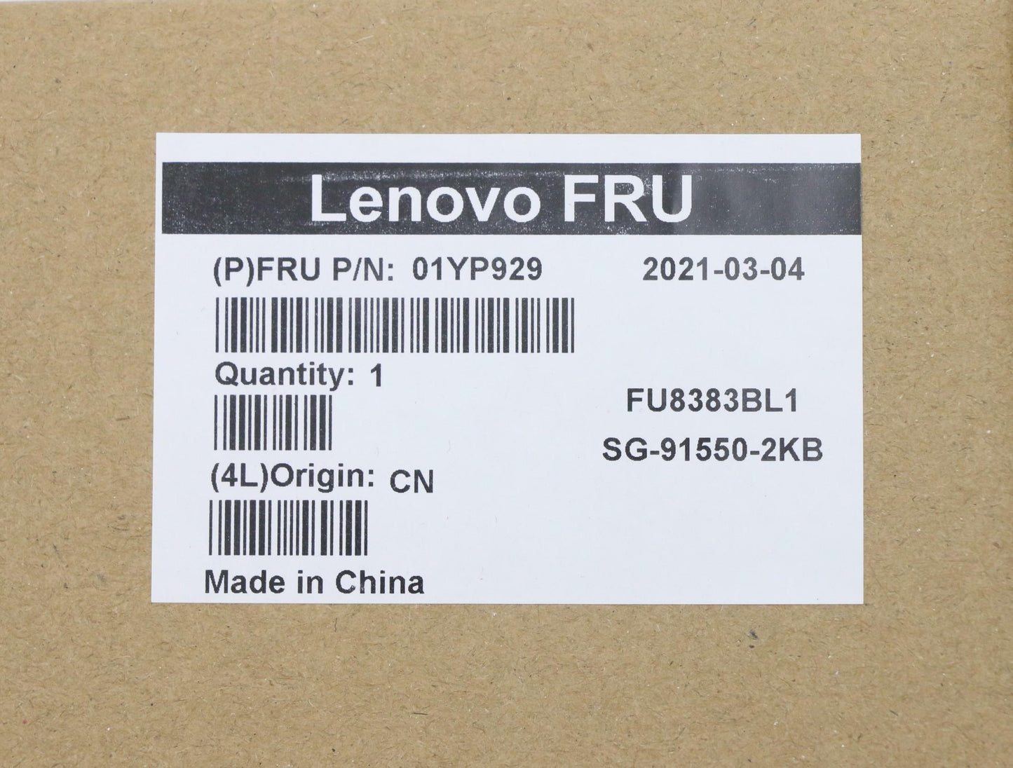Lenovo Fru Como Sk Ltn Kb-Bl Sv Dk - 01YP929