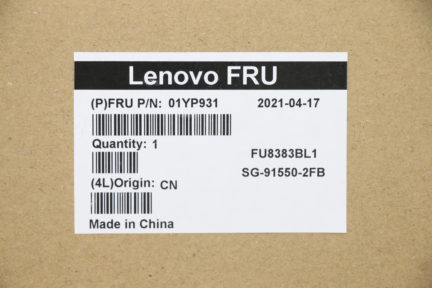 Lenovo Fru Como Sk Ltn Kb-Bl Sv Fr - 01YP931