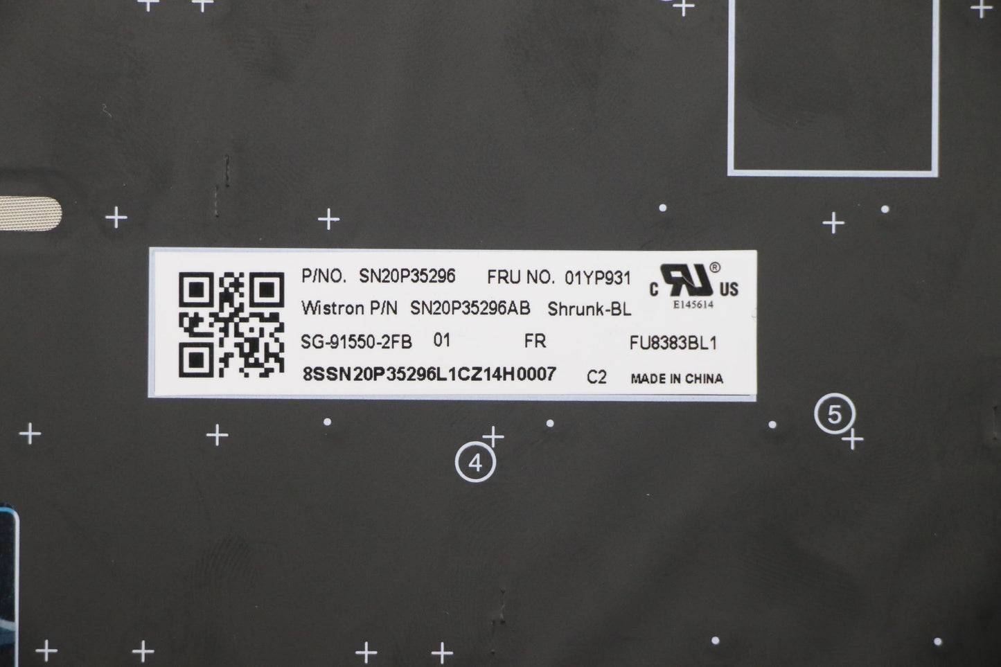 Lenovo Fru Como Sk Ltn Kb-Bl Sv Fr - 01YP931