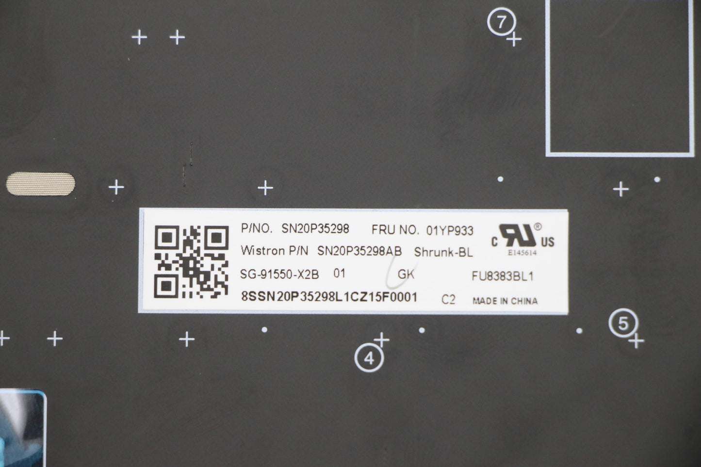 Lenovo Fru Como Sk Ltn Kb-Bl Sv Gr - 01YP933