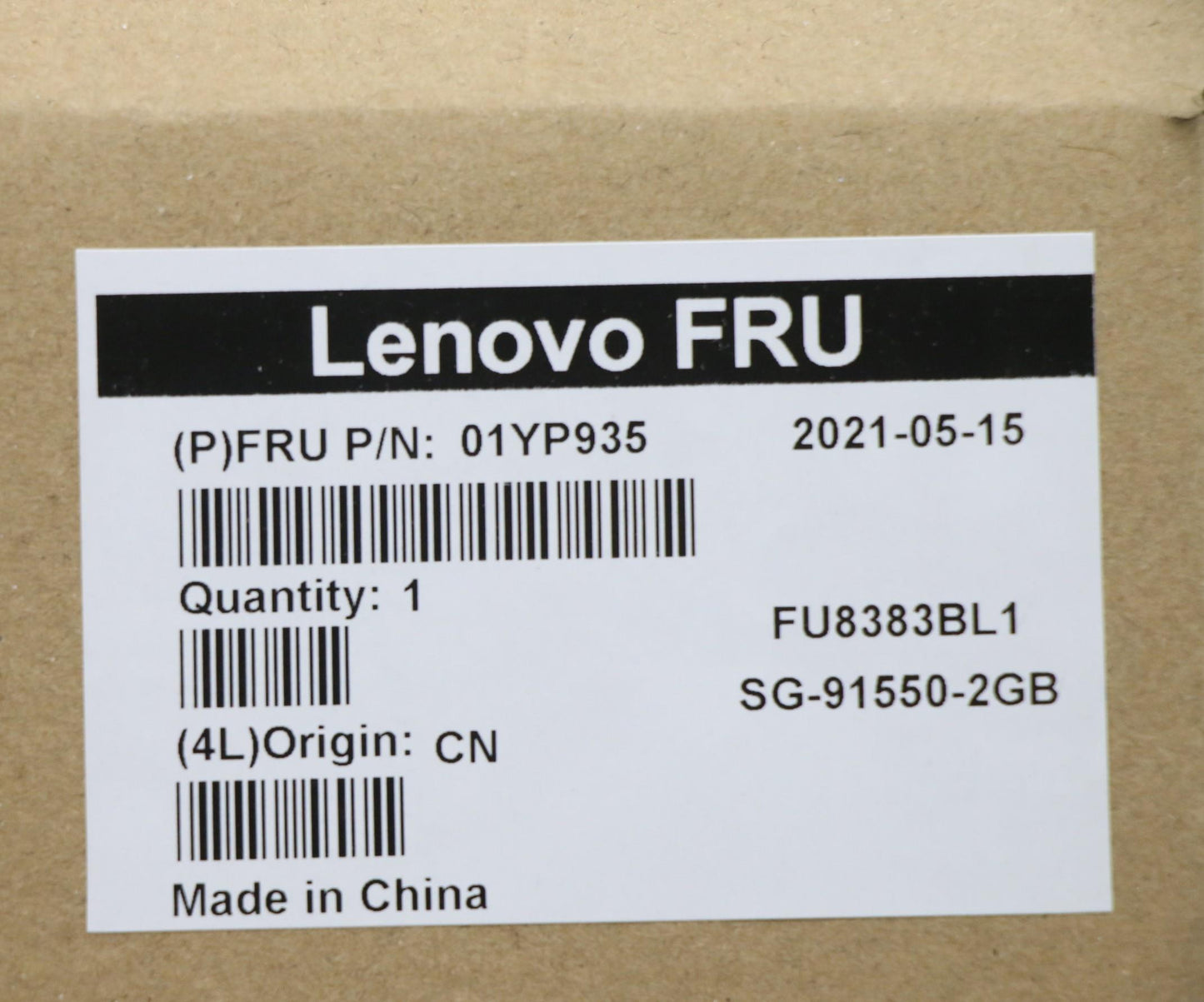 Lenovo Fru Como Sk Ltn Kb-Bl Sv Hu - 01YP935
