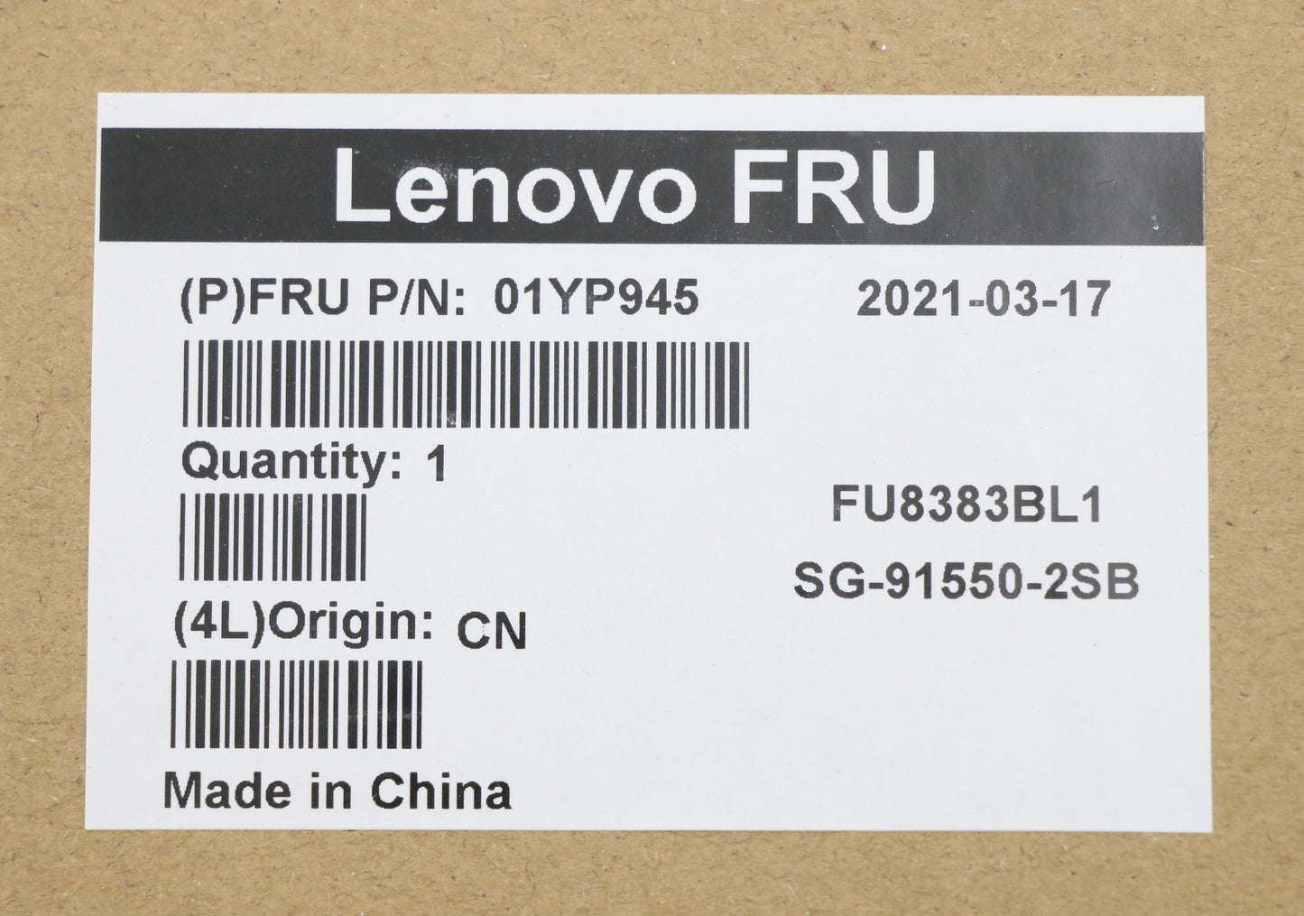 Lenovo Fru Como Sk Ltn Kb-Bl Sv Se - 01YP945