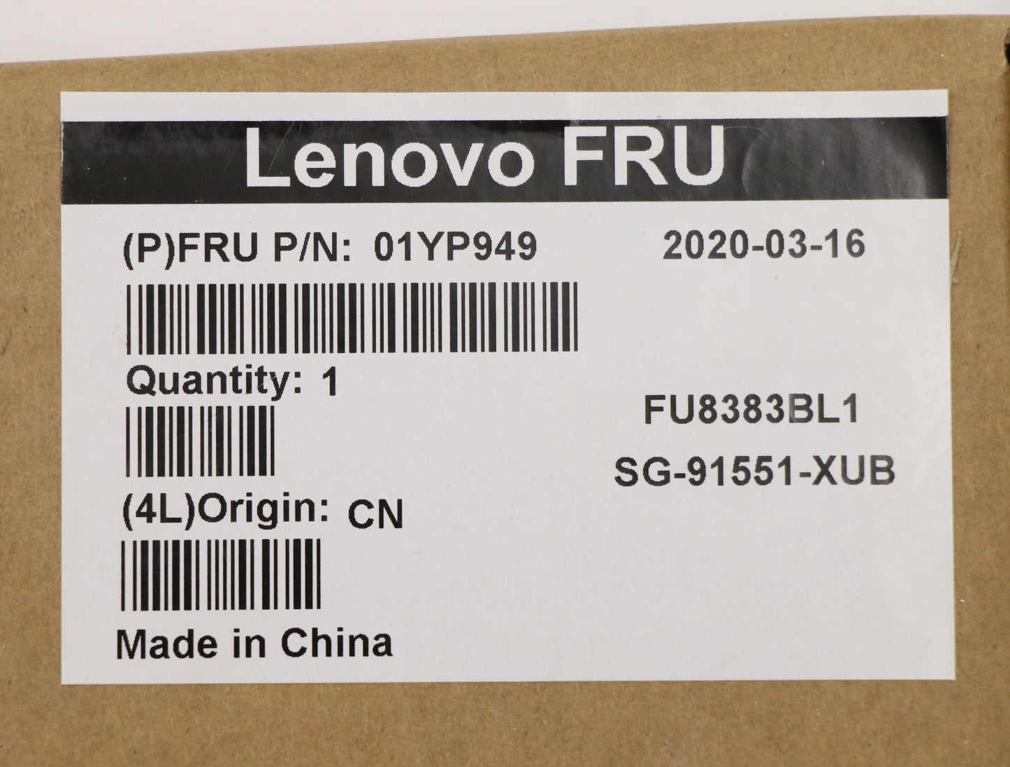 Lenovo Fru Como Sk Ltn Kb-Bl Sv Use - 01YP949