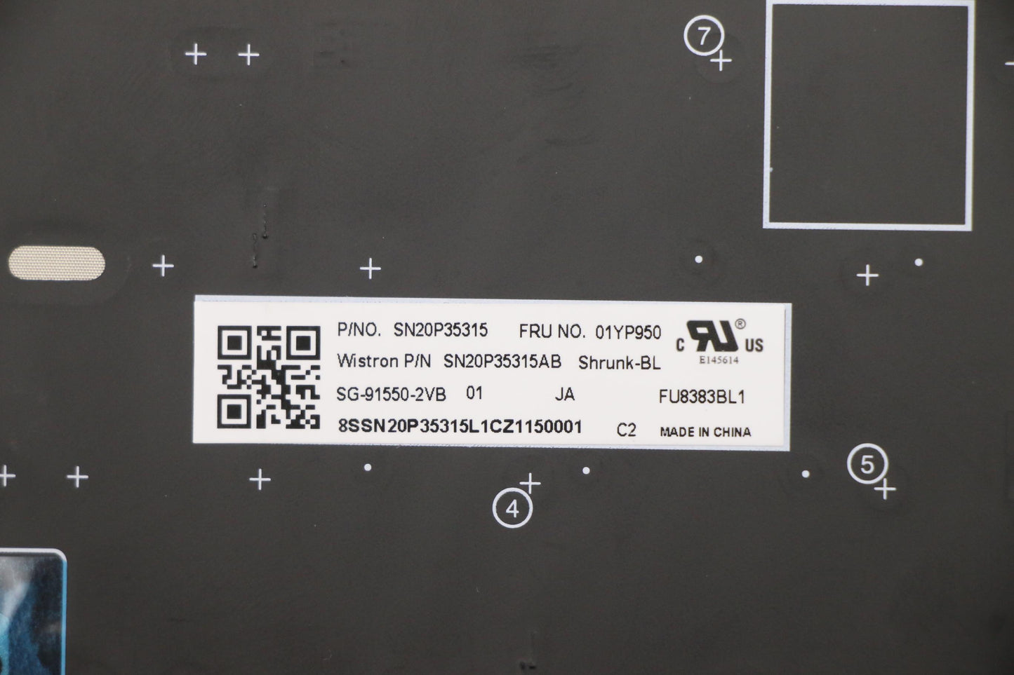Lenovo Fru Como Sk Ltn Kb-Bl Sv Jp - 01YP950