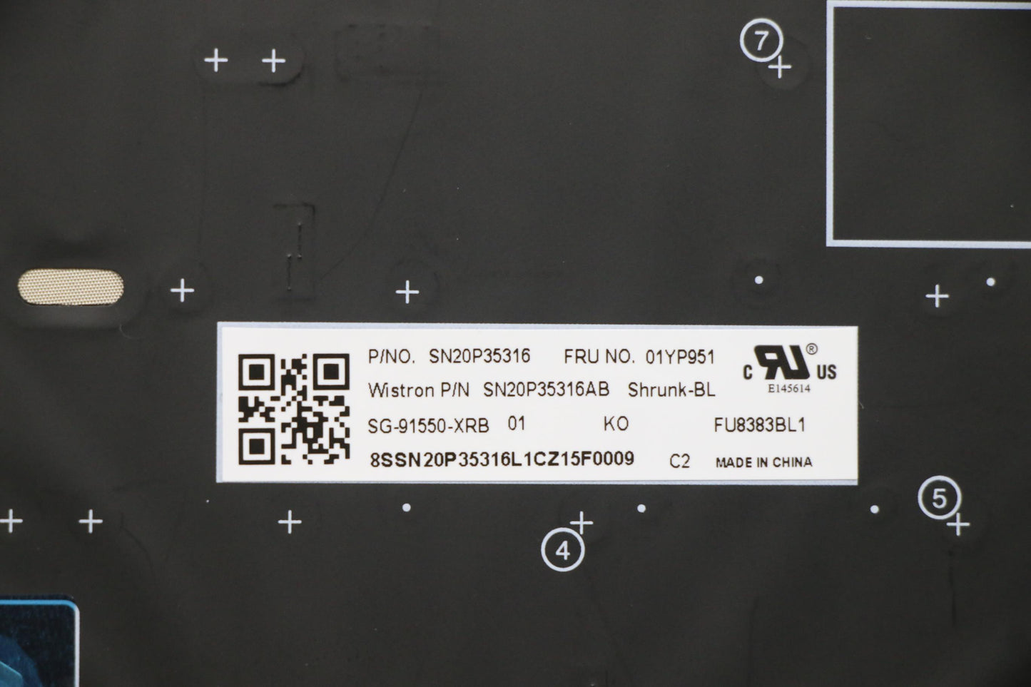 Lenovo Fru Como Sk Ltn Kb-Bl Sv Kr - 01YP951