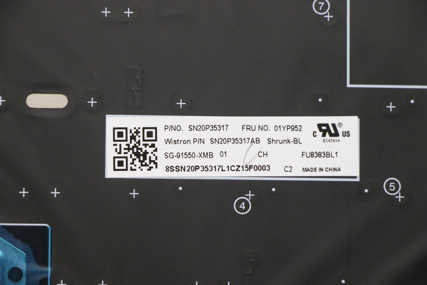 Lenovo Fru Como Sk Ltn Kb-Bl Sv Tw - 01YP952