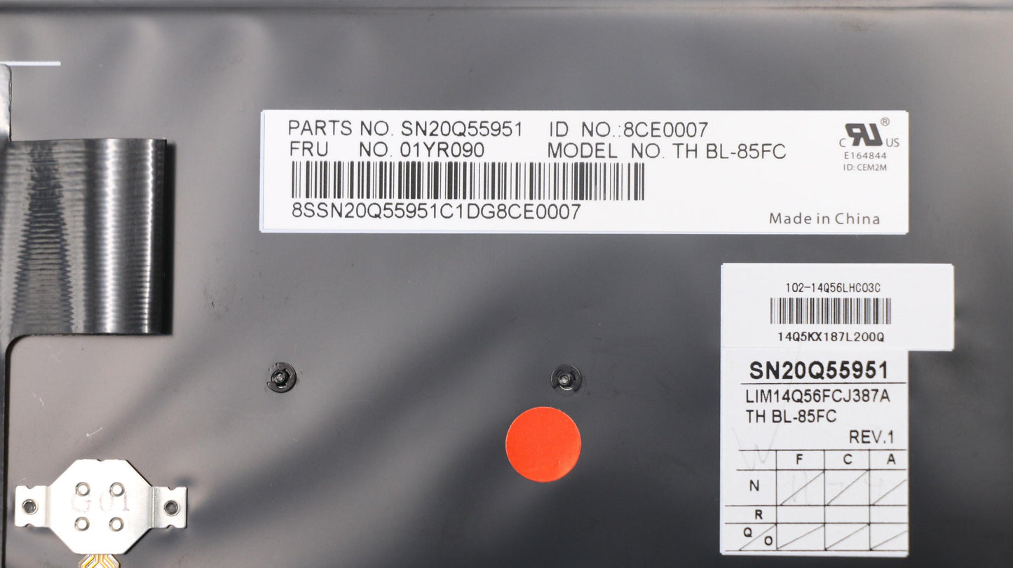 Lenovo Th-Kbd,Cfr,Chy,Bl - 01YR090