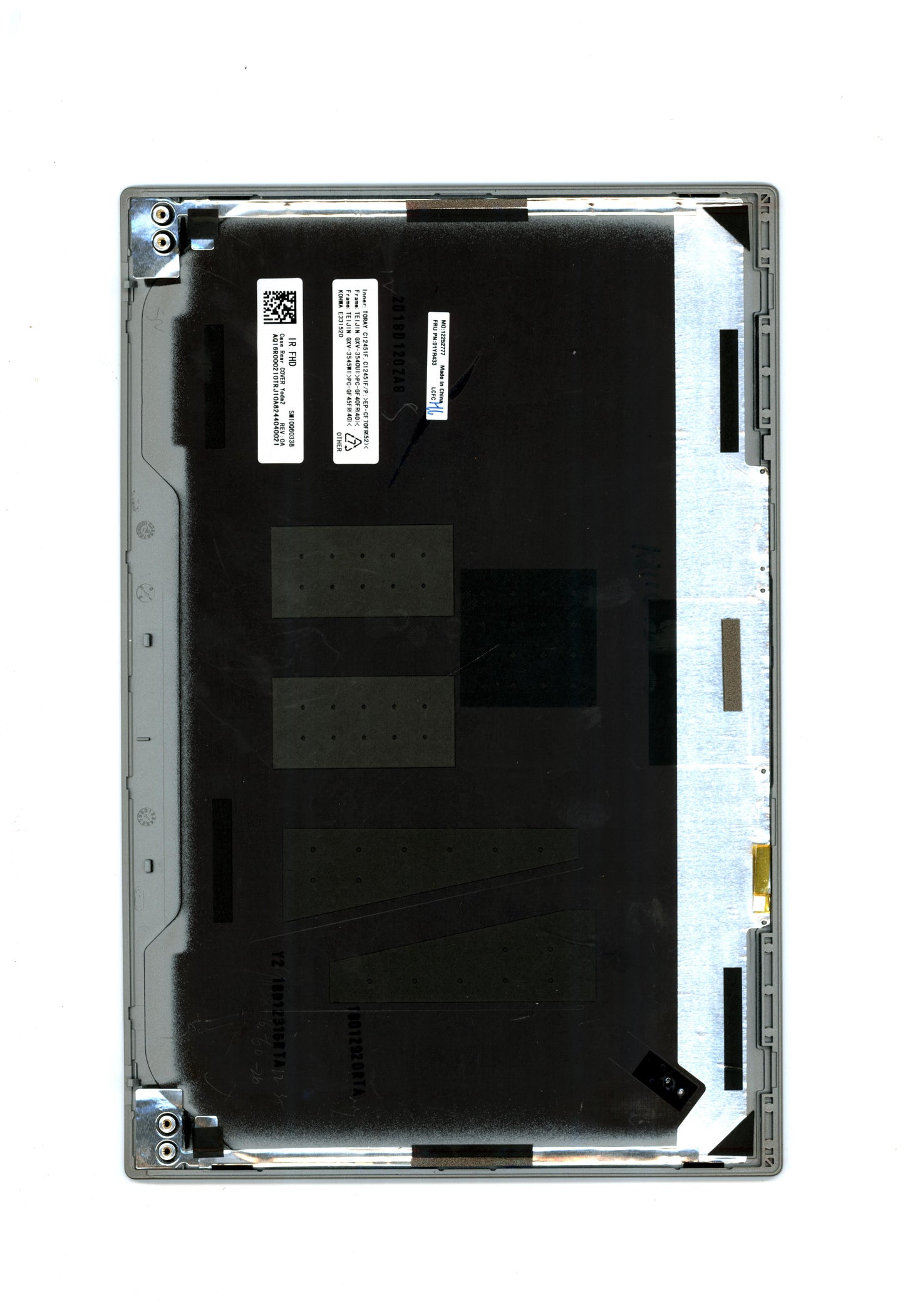 Lenovo 01YR433 Asm Case Rear Cover Ir Silver