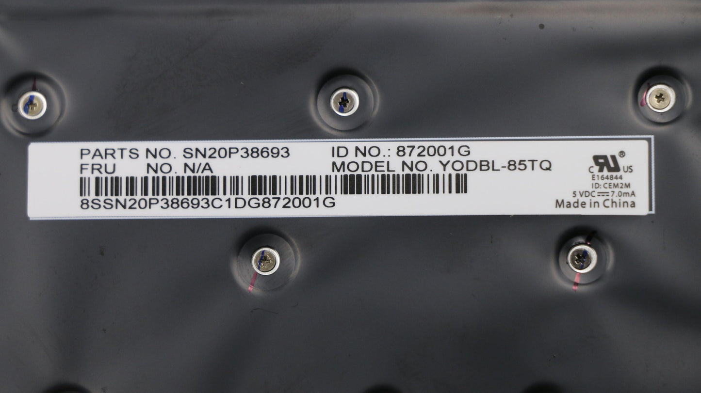 Lenovo 01YR562 Kbdbzltrfprbkchy