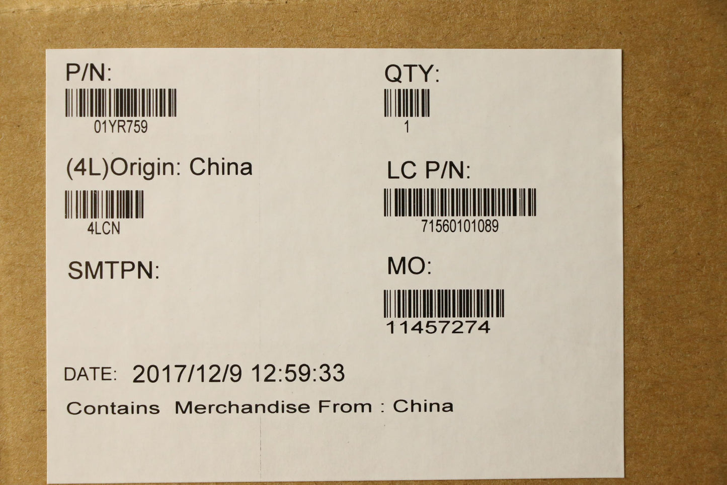 Lenovo Mb Uma I56300U Nok Namt Ytpm - 01YR759
