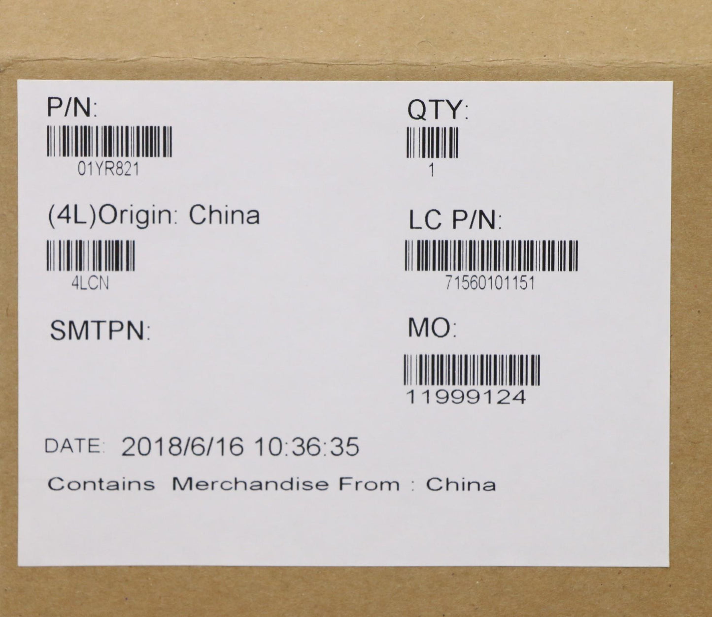 Lenovo Mb 2G I36006U Win Namtytpm - 01YR821