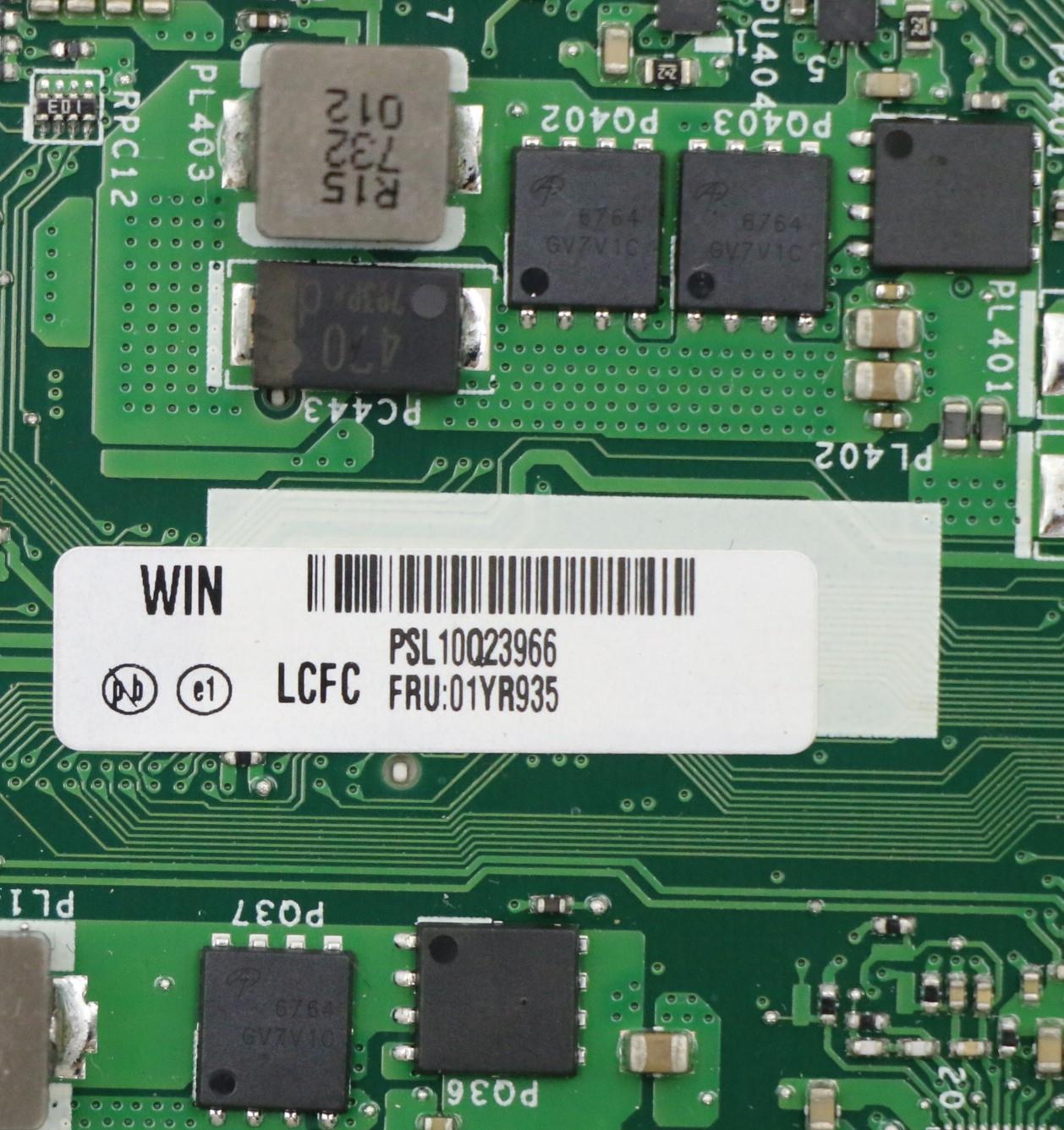 Lenovo Mb I77500U Dis Win Namtytpm - 01YR935
