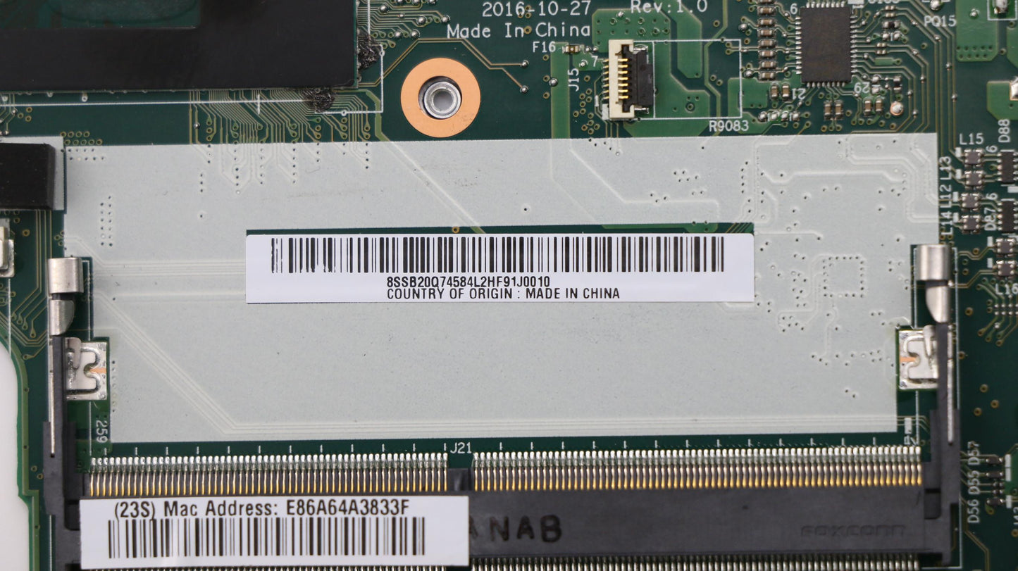 Lenovo System Board Planar Motherboar - 01YR991