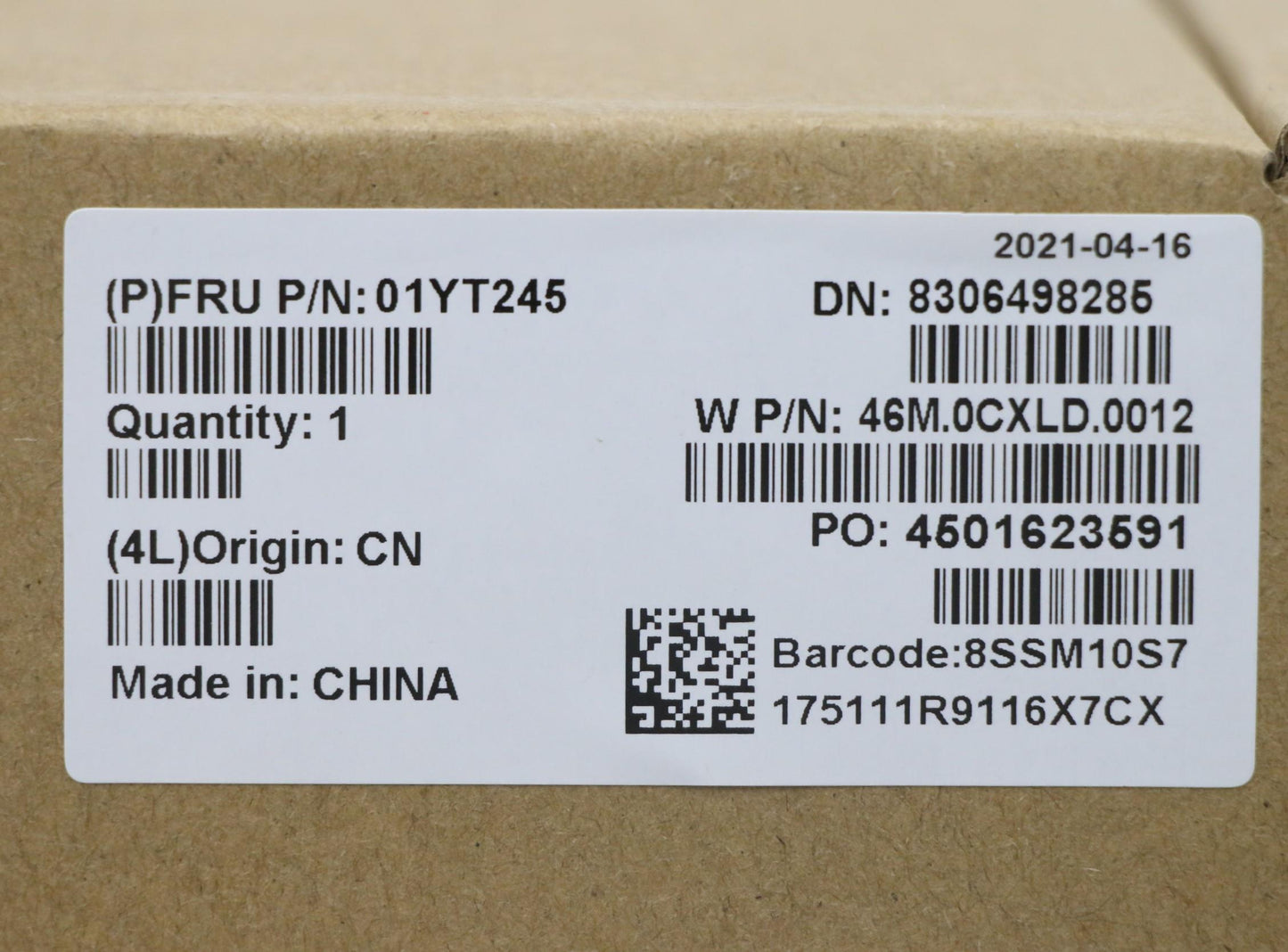 Lenovo Assembly Lcd Touch Fhd Ir Lbo+ - 01YT245